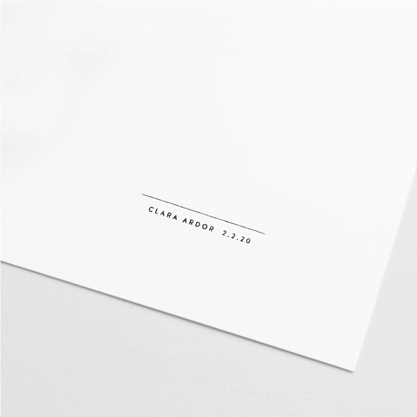 Blank Artist Signature Stamp IV