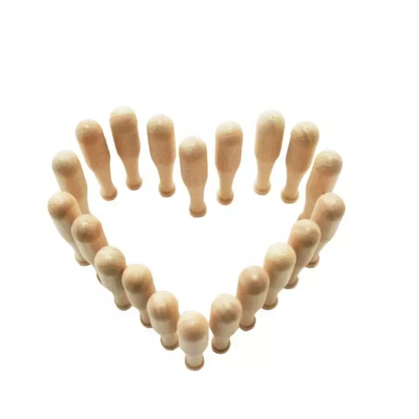 Kitcheniva 1-15/16" Miniature Baseball Bat Unfinished Wood Bat Small Craft DIY 25 Pcs