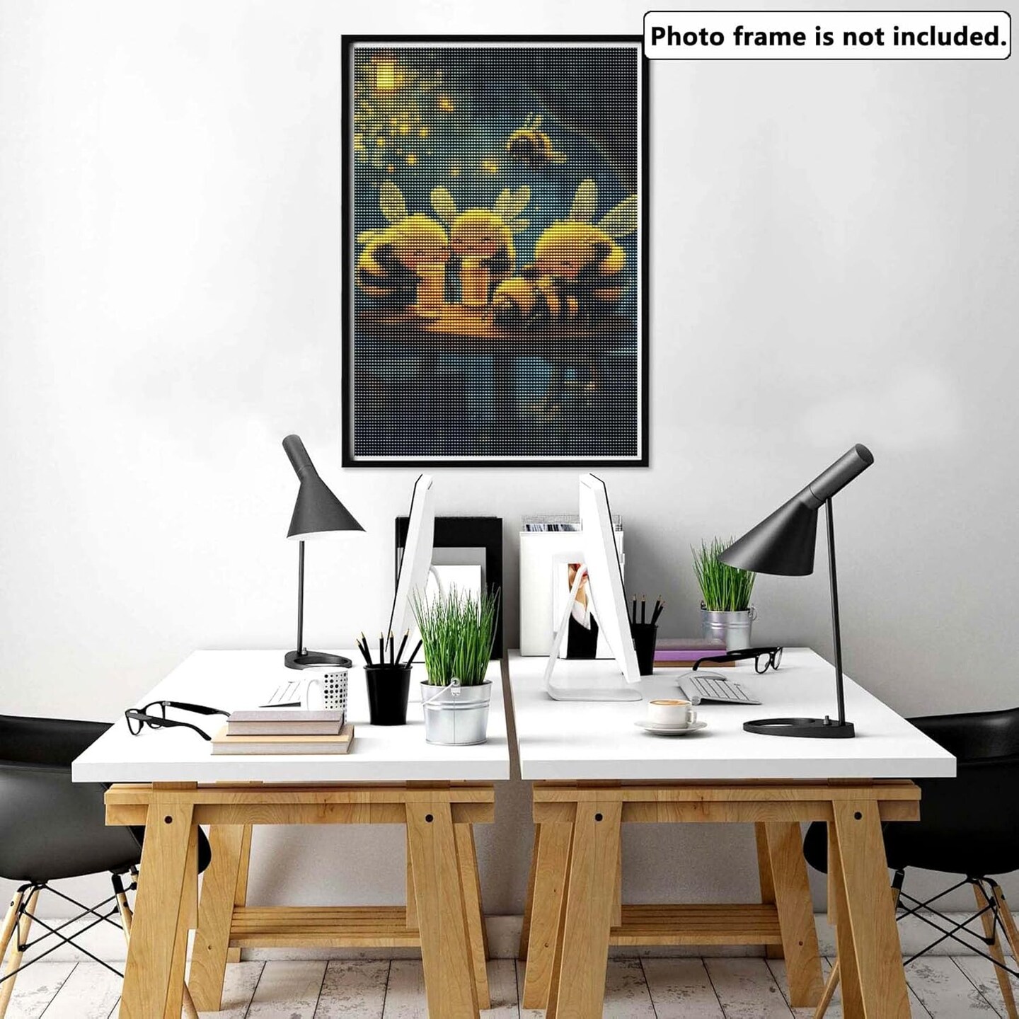 5D Diamond Art Kits for Adults, Bee Beer Diamond Painting Art Animal DIY Full Round Drill Kits, Embroidery Rhinestone Diamond Crystal Craft Canvas Home Wall Decor 12x16 inch
