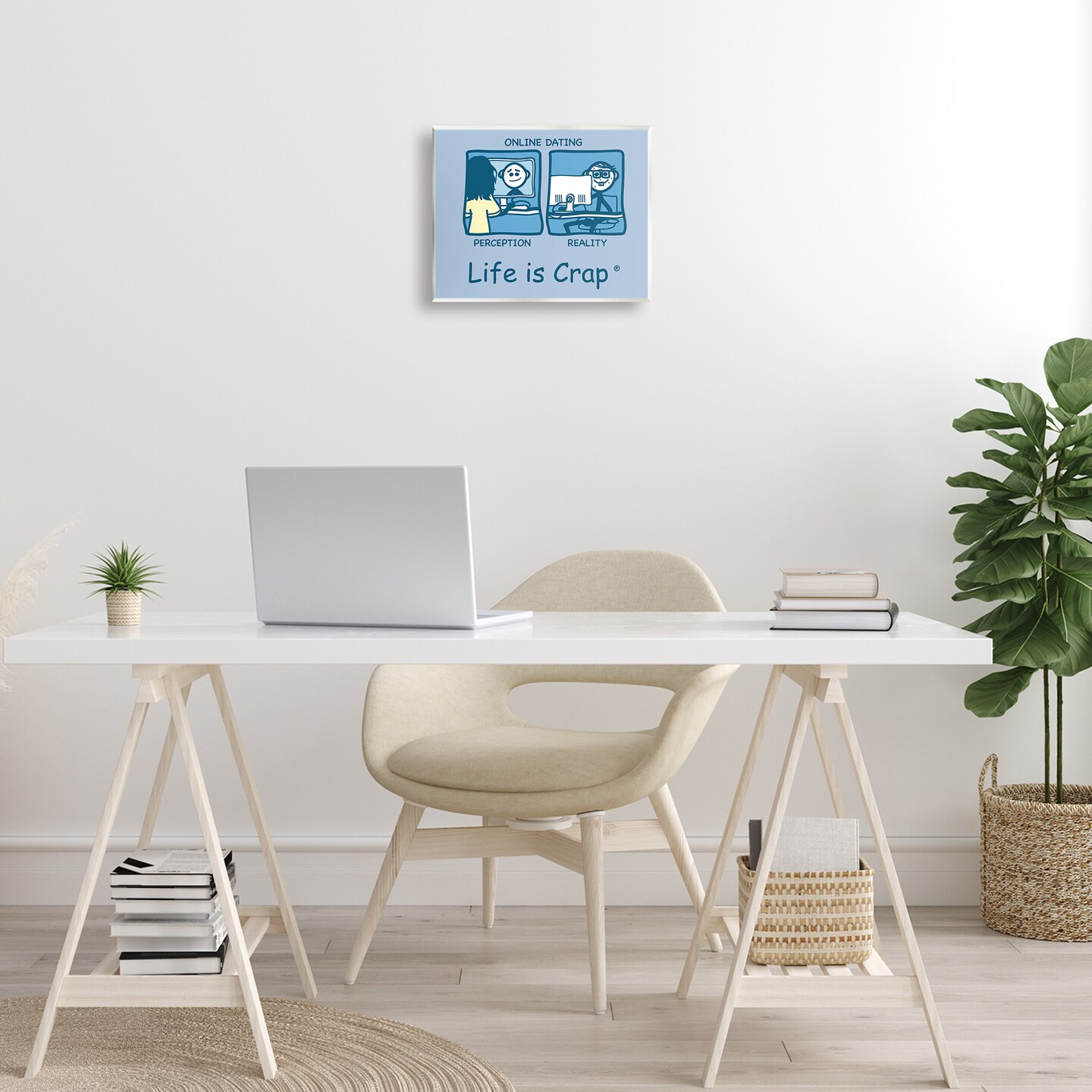 Stupell Industries Perception and Reality Dating Wall Plaque Art Design by LIC