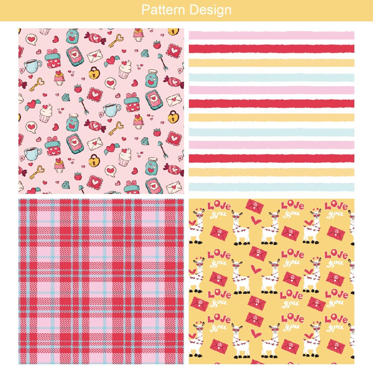 48 Sheets Valentine&#x27;s Day Pattern Paper Set, 6&#x22; x 6&#x22;