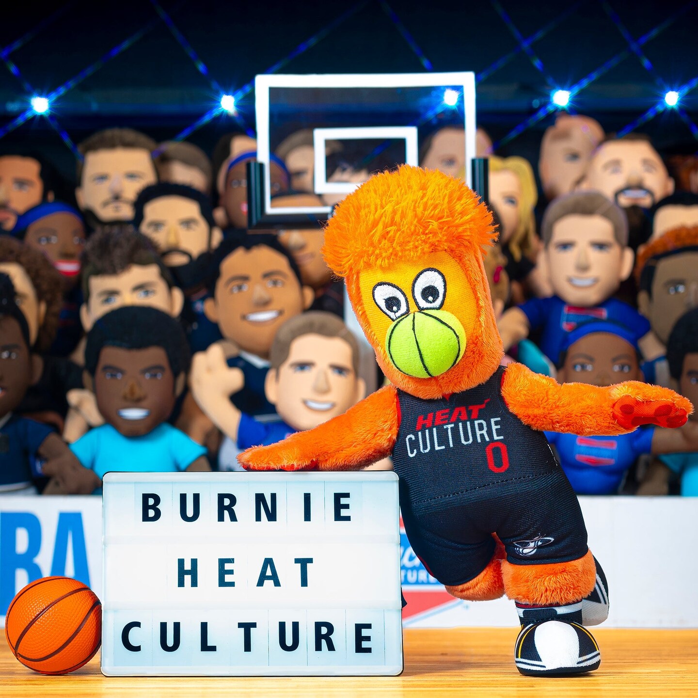 Bleacher Creatures Miami Heat Burnie 10&#x22; Mascot Plush Figure (City Edition Heat Culture)