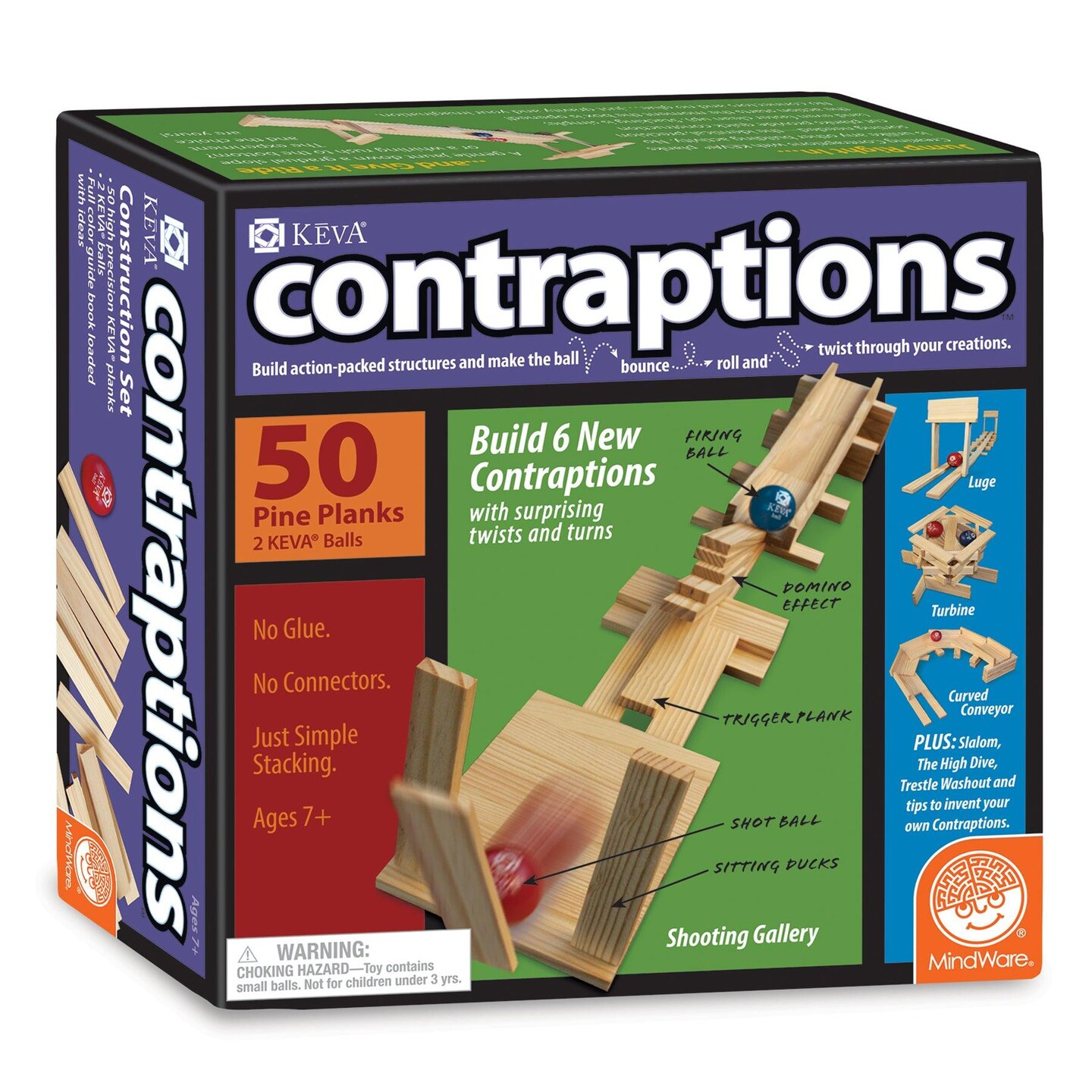 KEVA&#xAE; Contraptions Plank Building Set, 50 Pieces