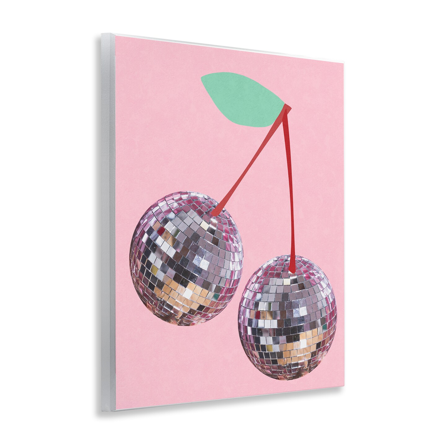 Stupell Industries Disco Ball Cherries Wall Plaque Art Design by Anna Quach