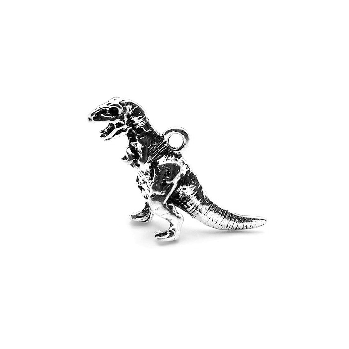 Tyrannosaurus Rex 3D Charm Sterling Silver Tyrannosaurus Rex 3D Charm Sterling Silver