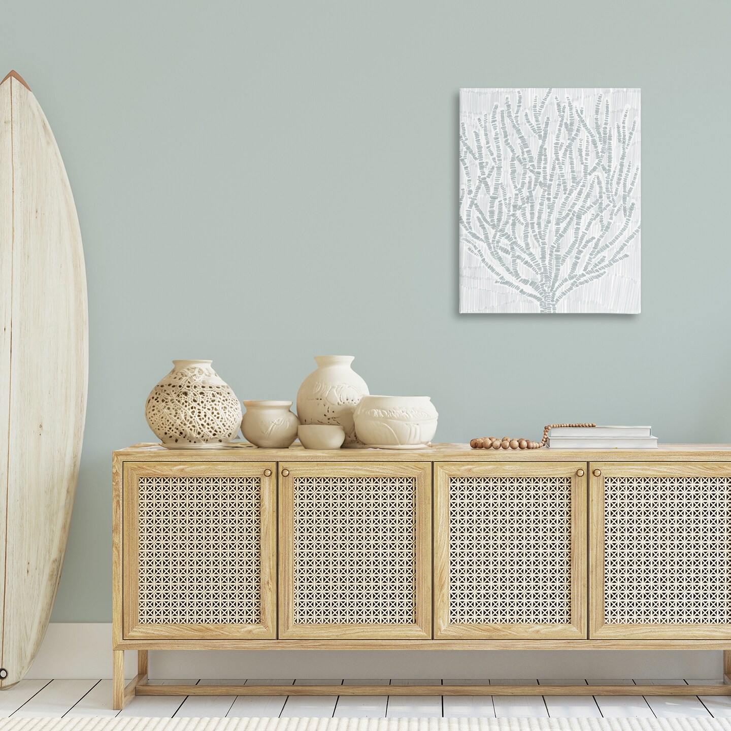 Stupell Industries Sketched Coral Sprigs Canvas Wall Art Design by Jetty Home, LLC