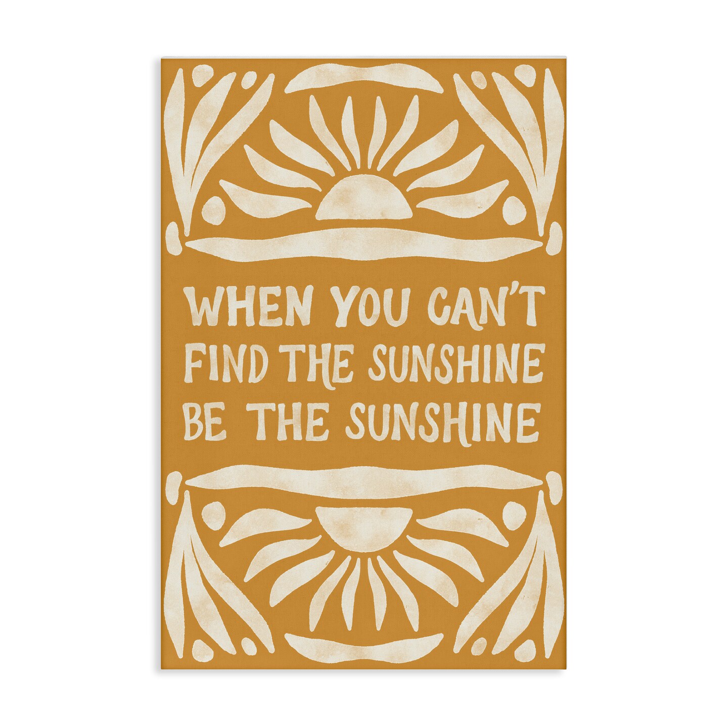Stupell Industries Boho Be The Sunshine Canvas Wall Art Design by Amanda Houston