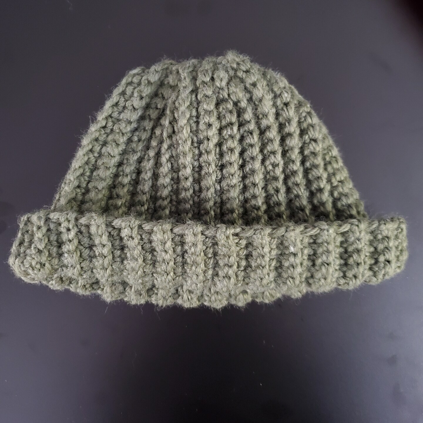Recycled Olive Green Crochet Beanie | MakerPlace by Michaels