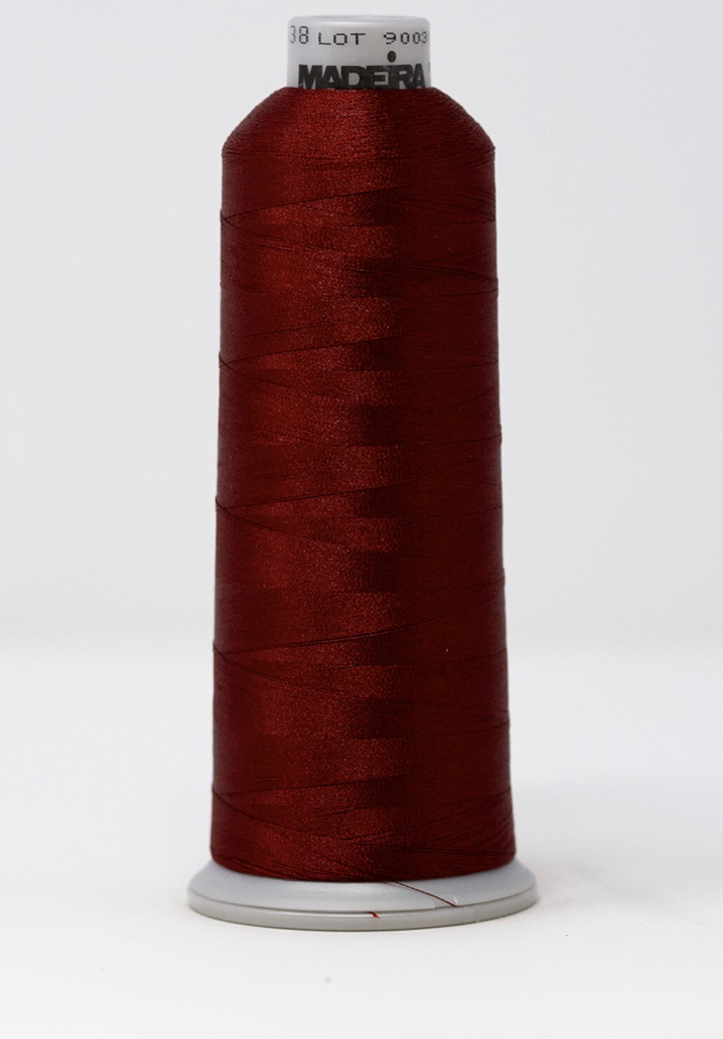 Polyneon Machine Embroidery Thread -- 5,500 yards cone -- Barn Red Color -- Ref. #1638 by Madeira®
