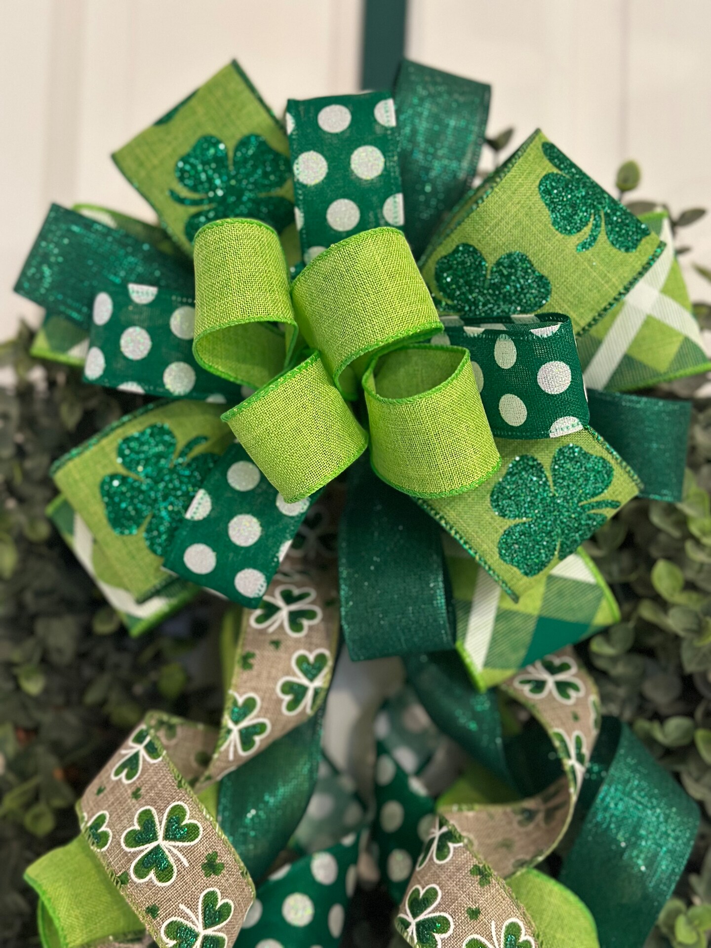Green Metallic Curling Ribbon - 500 Yards St. Patrick's Day Gift Wrap, Floral Craft Ribbon, 3/8" Wide - View #7