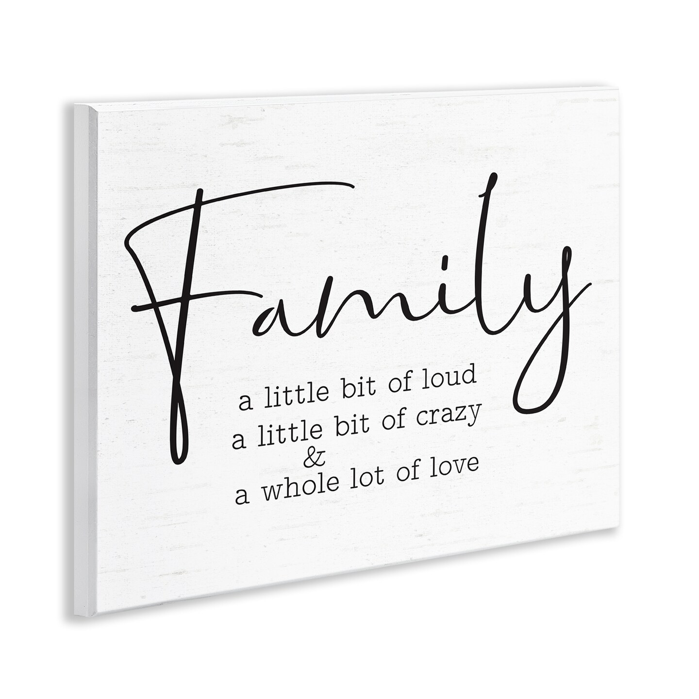Stupell Industries Loud Crazy Love Family Wall Plaque Art Design by Lettered and Lined
