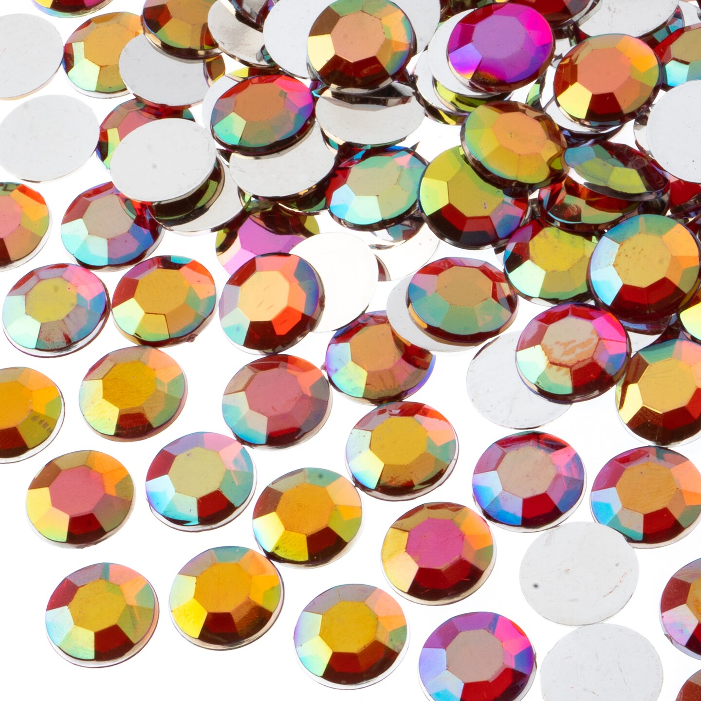 John Bead 12mm (SS50) Round Acrylic Flat Back Rhinestones, 400pcs