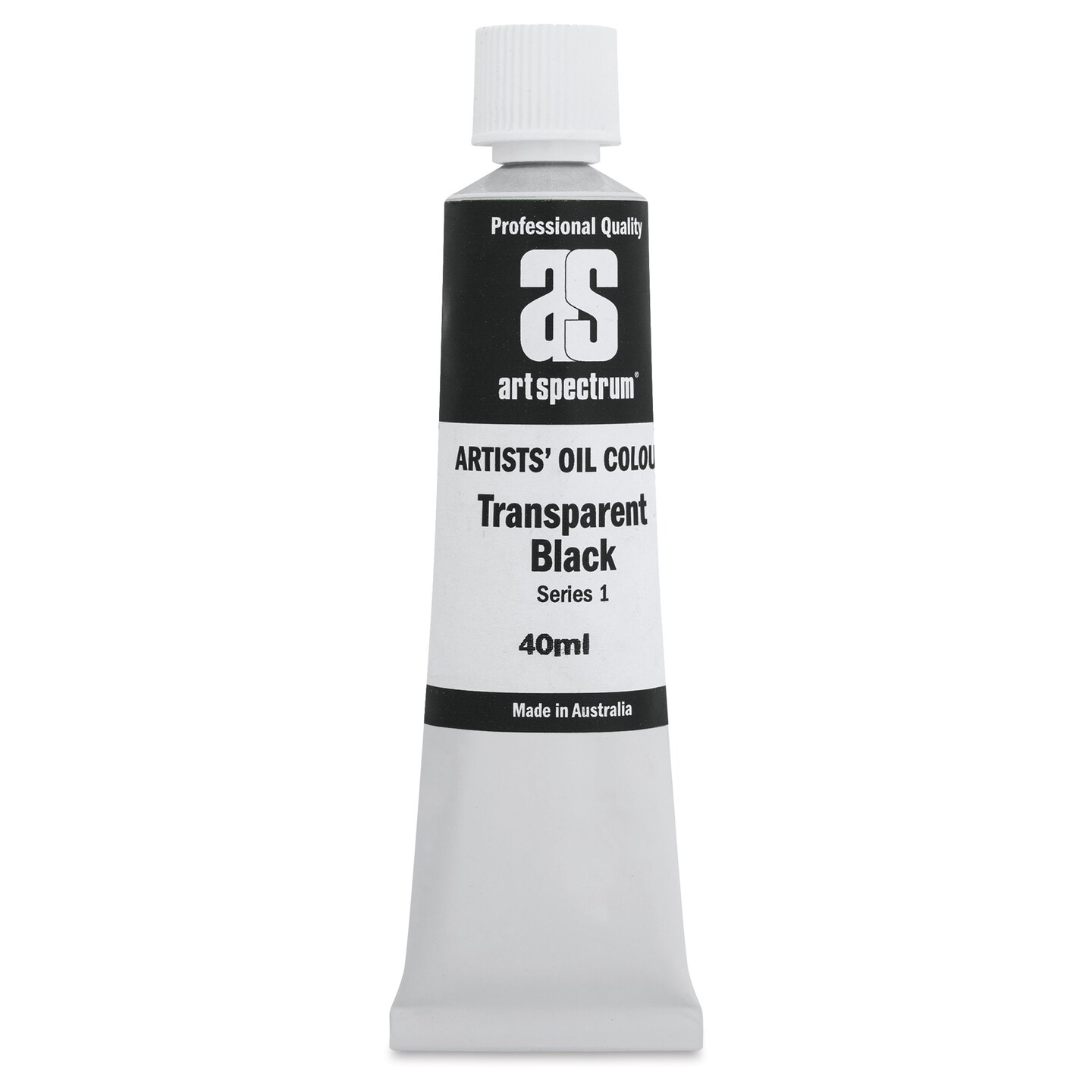 Art Spectrum Artists&#x27; Oil Paint - Transparent Black, 40 ml