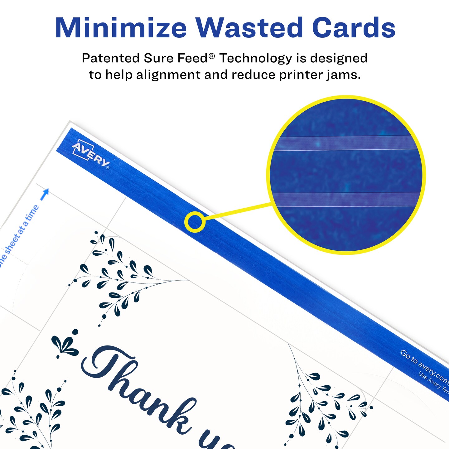 Avery Printable Matte White Corner Cards with Sure, 4.25&#x22; x 5.5&#x22; Rectangle Rounded Corne