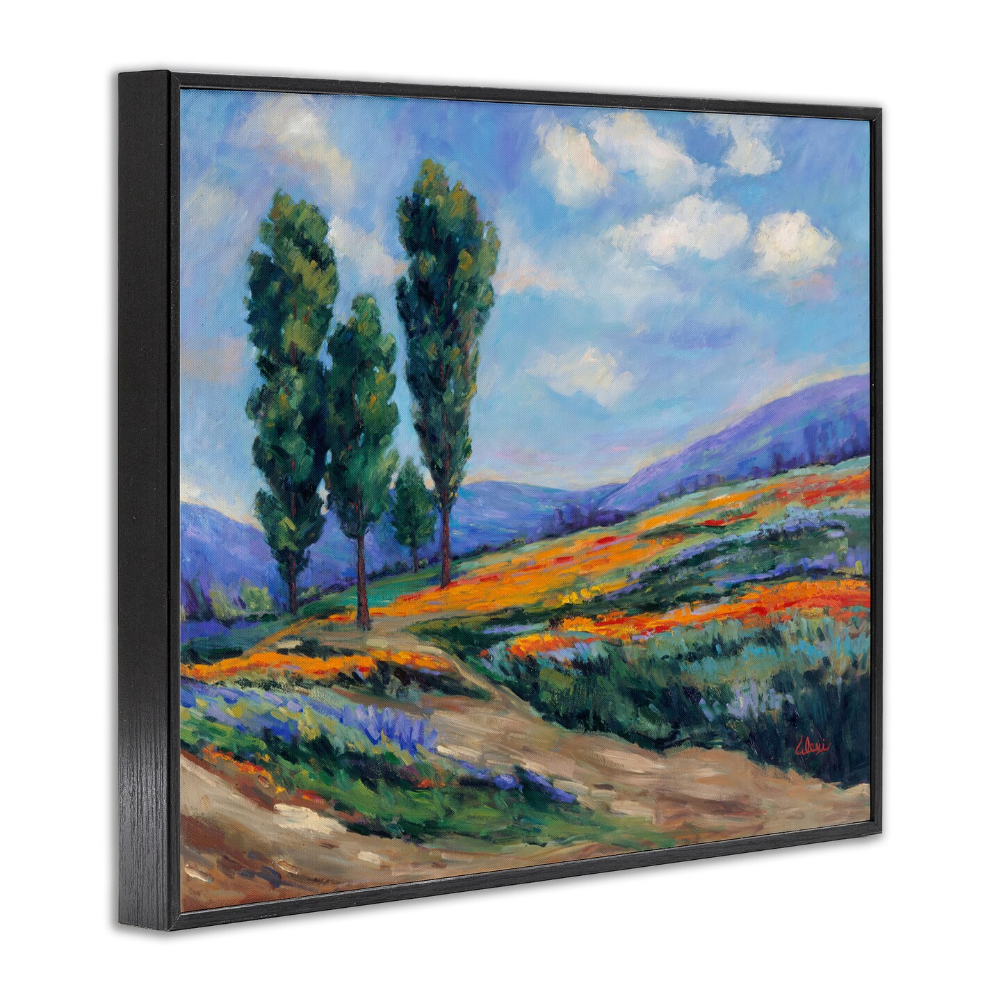 Stupell Industries Rolling Hills Traditional Landscape Framed Giclee Wall Art Design by Alexi Fine