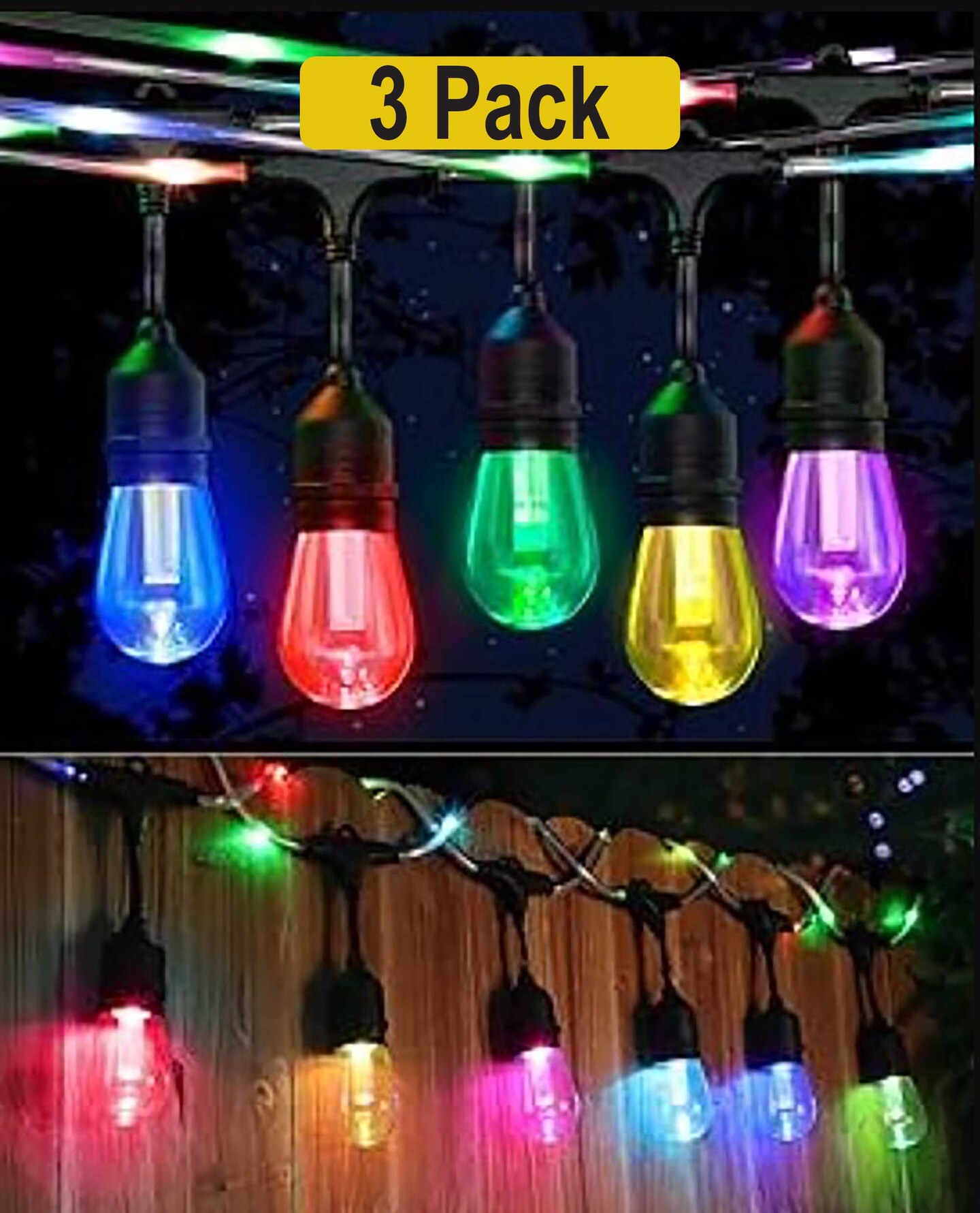 10 LED Warm White Christmas Outdoor Lights