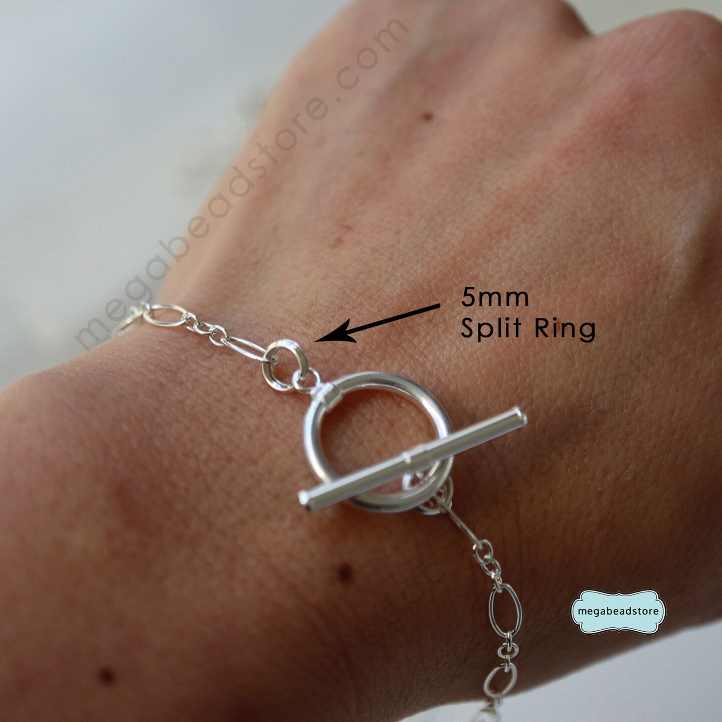 Mix Pack- 5mm 6mm 7mm 8mm Split Rings 925 Sterling Silver Jump