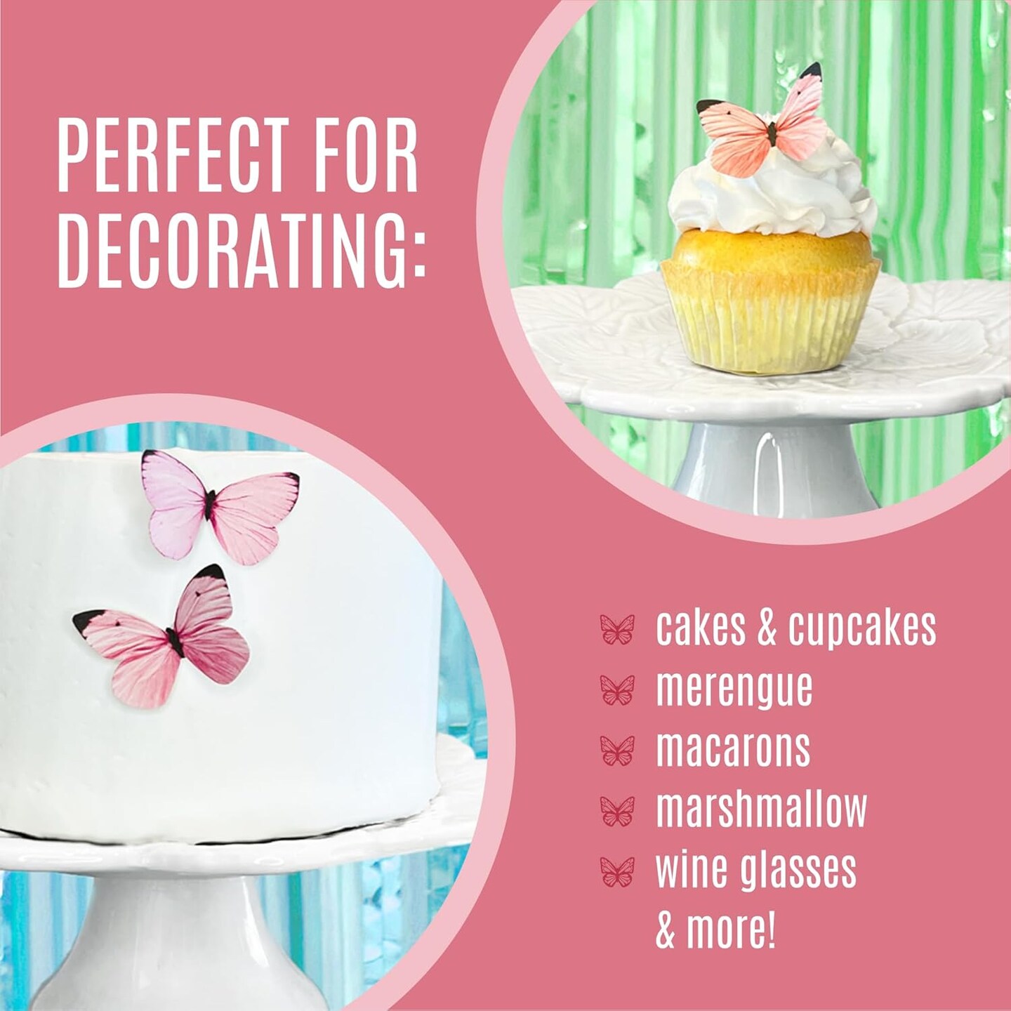 Sugar Robot Edible Butterflies for Cake Decorating