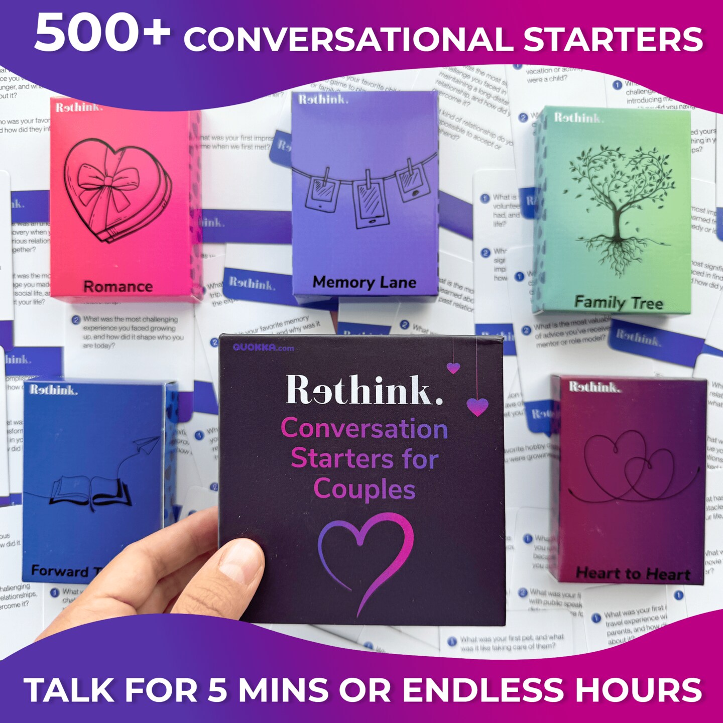 Rethink!: Conversation Starters for Couples Game | Know Me Better Questions