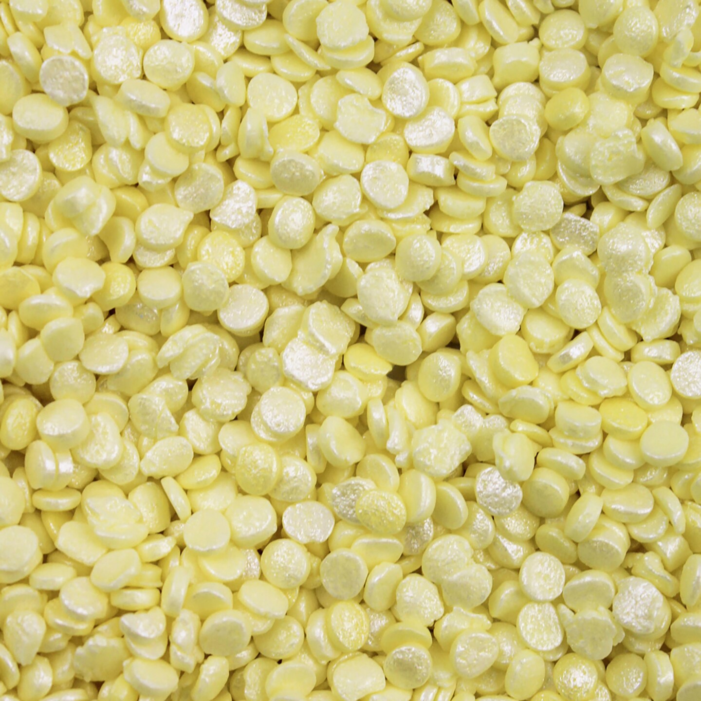 Krazy Sprinkles - Yellow Pearl Confetti (1/2 Cup, 1x Jar) for Cakes, Ice Cream &#x26; Cookies