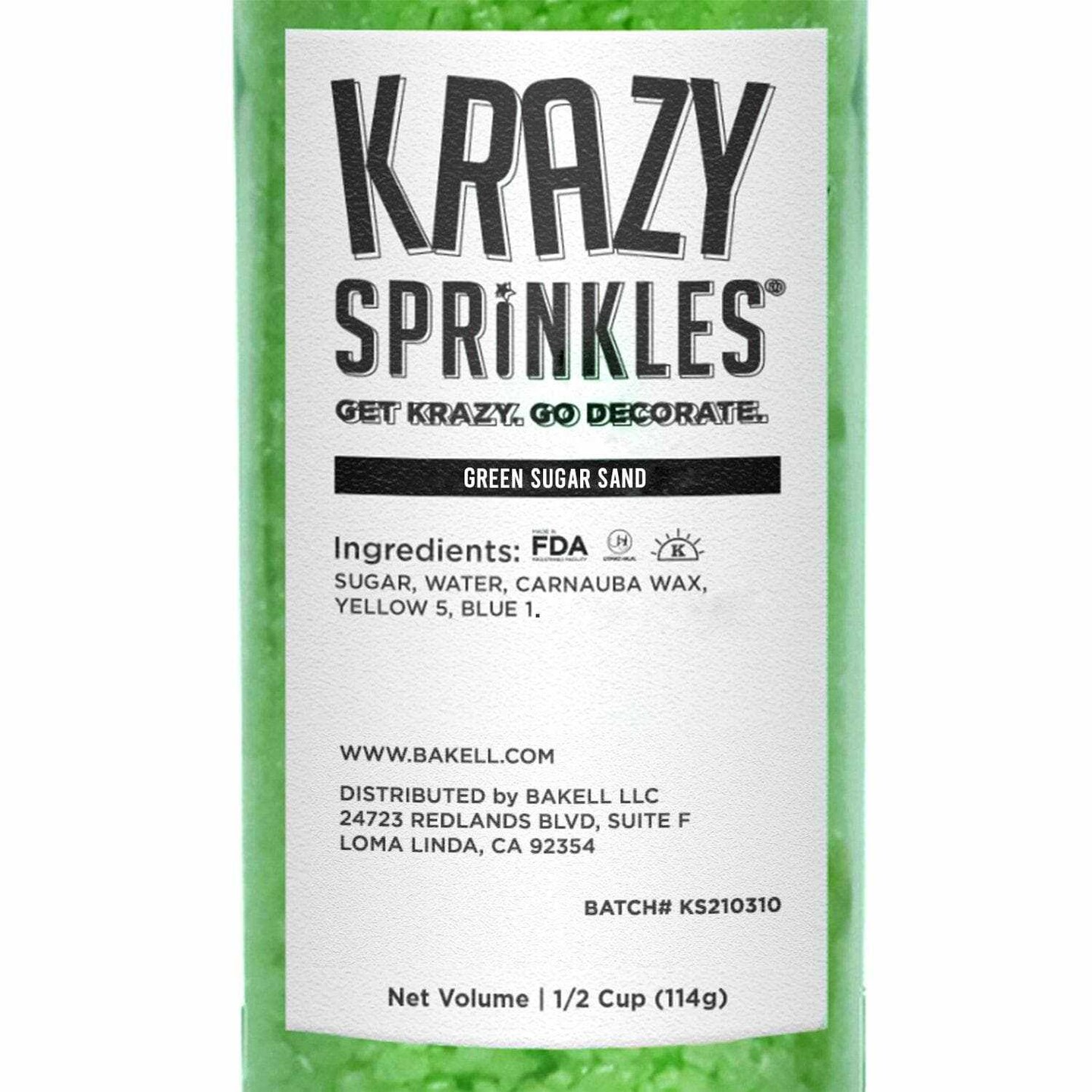 Green Sugar Sand Sprinkles