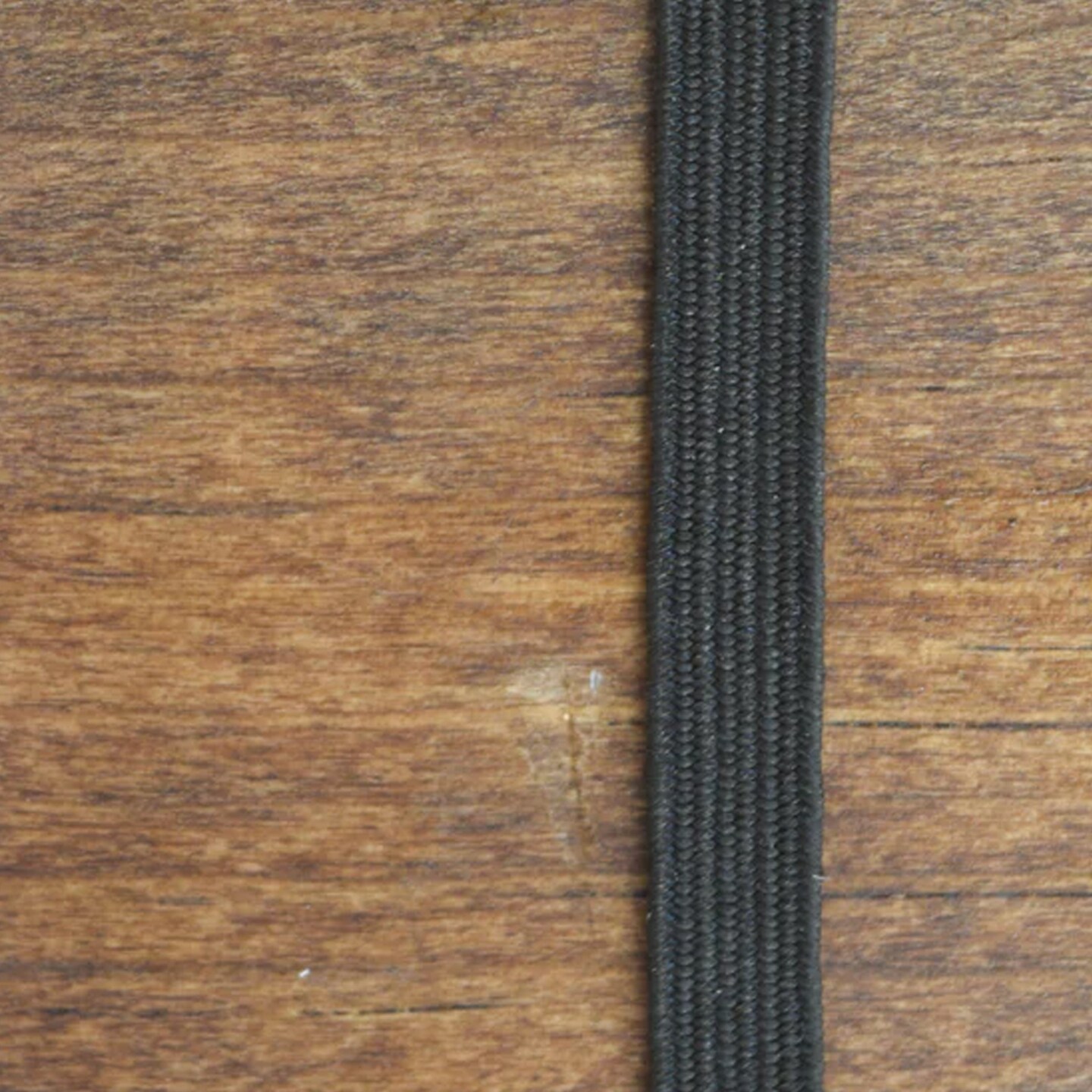 3/8&#x22; Black Flat Braided Durable Elastic Cord 5 Yards