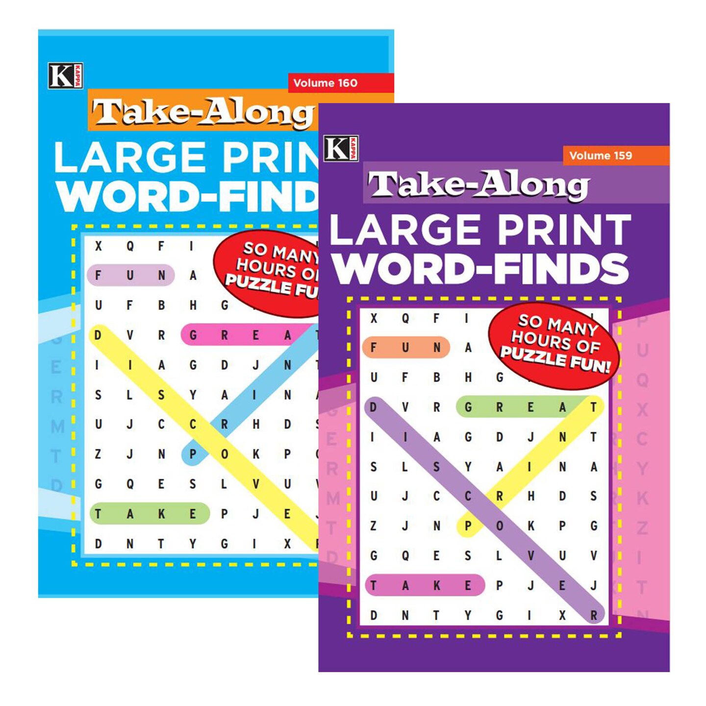 KAPPA Take Along Large Print Word Finds Puzzle Book - Digest Size ...