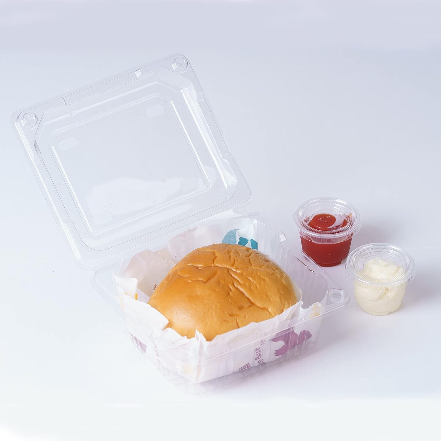 1,000 sets - 1oz - Disposable Plastic Souffle/Portion Cups with Lids Bulk Perfect for Shot Glasses, Condiments, Toppings, Dressings, Samplin