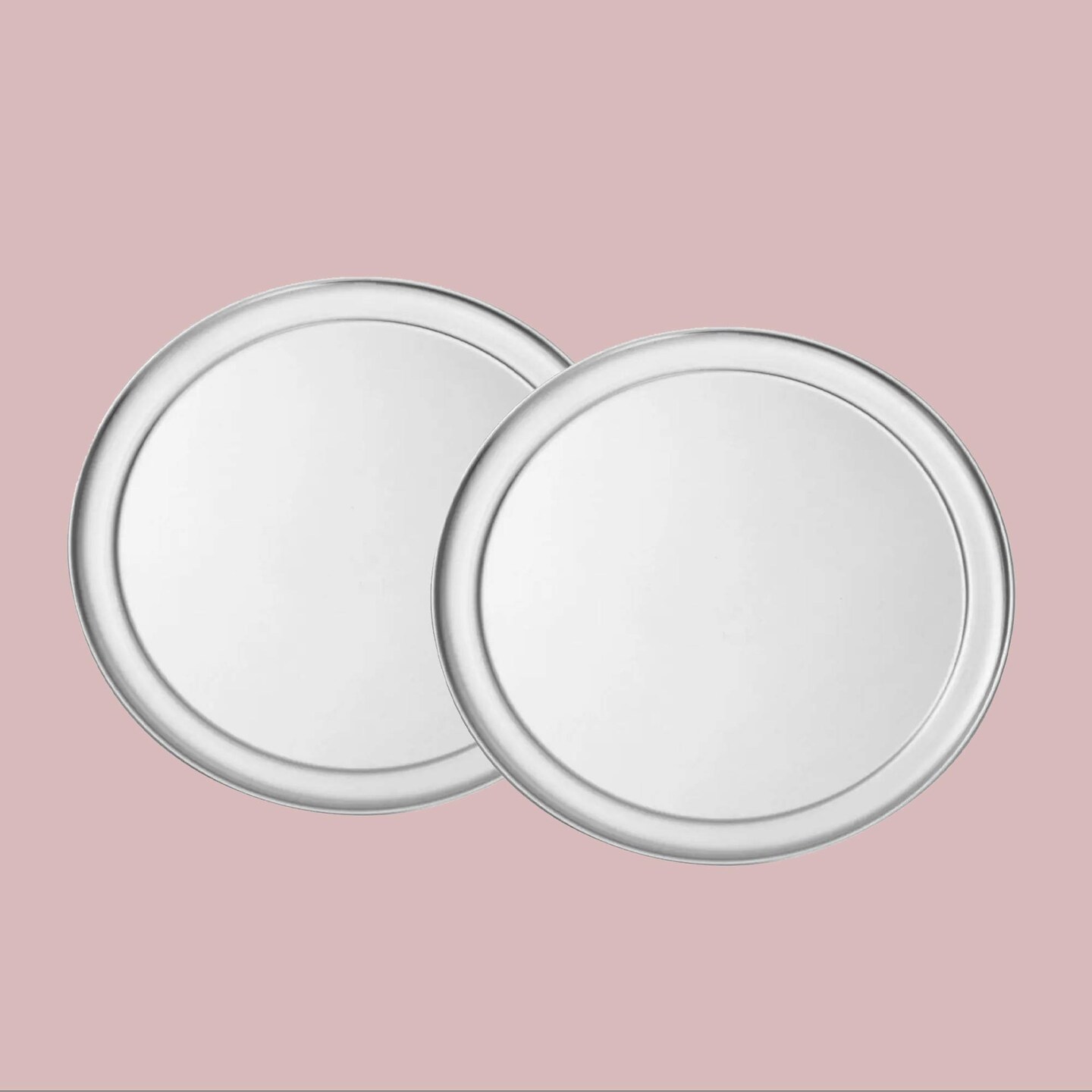 Wide Rim Aluminum Pizza Pan Round Solid 18 Inch