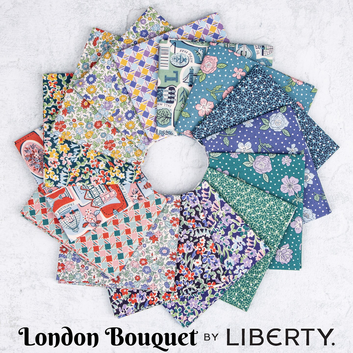 Regent Meadow in A (01667418a) | London Bouquet | Liberty Fabrics | Riley Blake