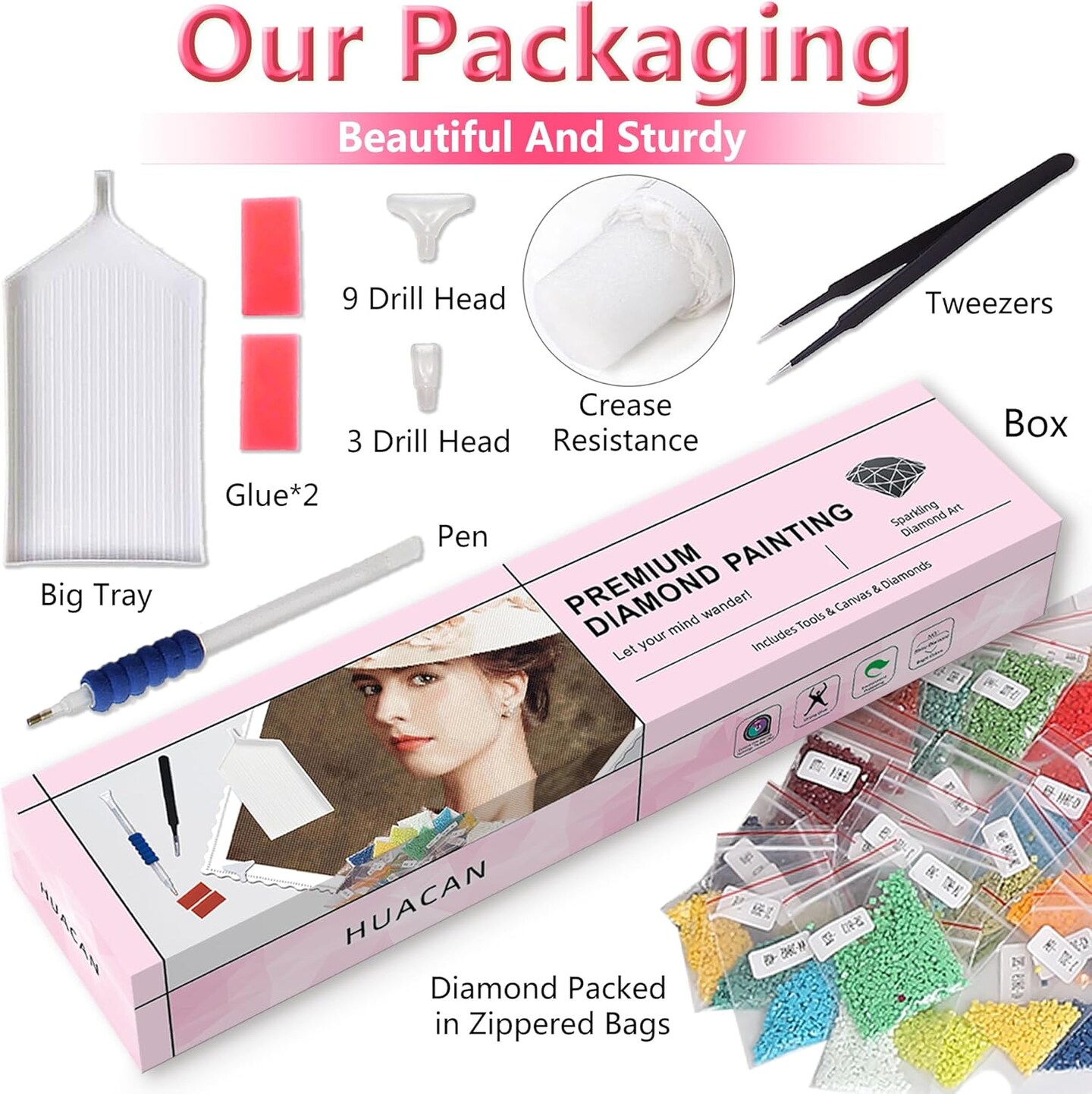 Diamond Painting Diamond Art Kit Pink