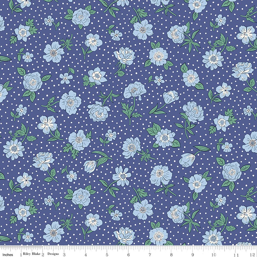 Heritage Park in A (01667419a) | London Bouquet | Liberty Fabrics | Riley Blake