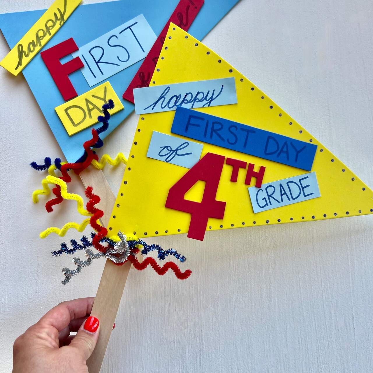 Kids Club: First Day of School Pennants