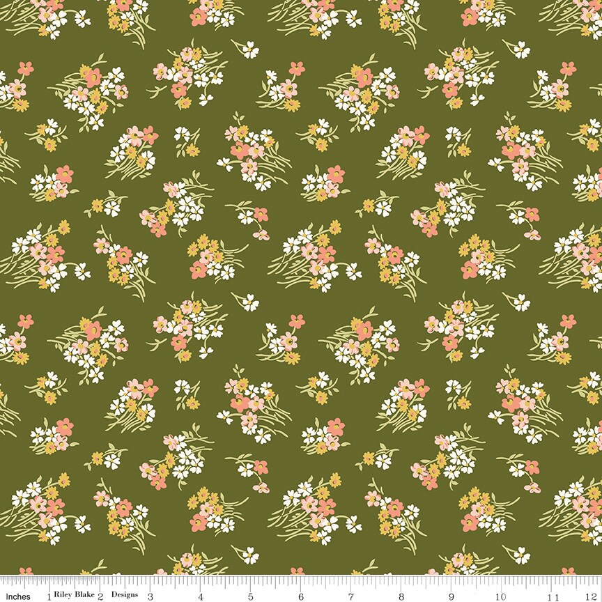 Joanne&#x27;s Bouquet in C (01667408c) | Botanist&#x27;s Walk | Liberty Fabrics | Riley Blake