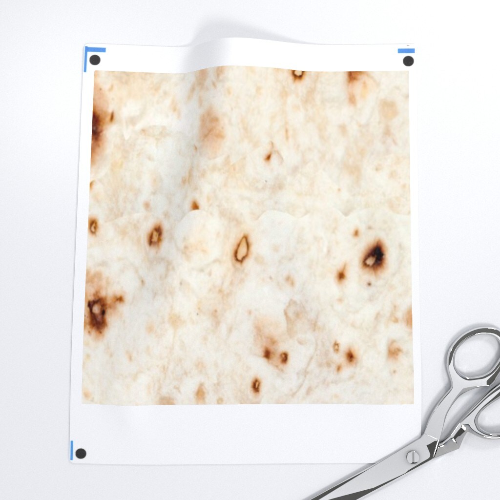 Food Southwest Mexican Taco Burritos Custom Printed Fabric by Spoonflower Various Fabrics by the Yard or Fat Quarter