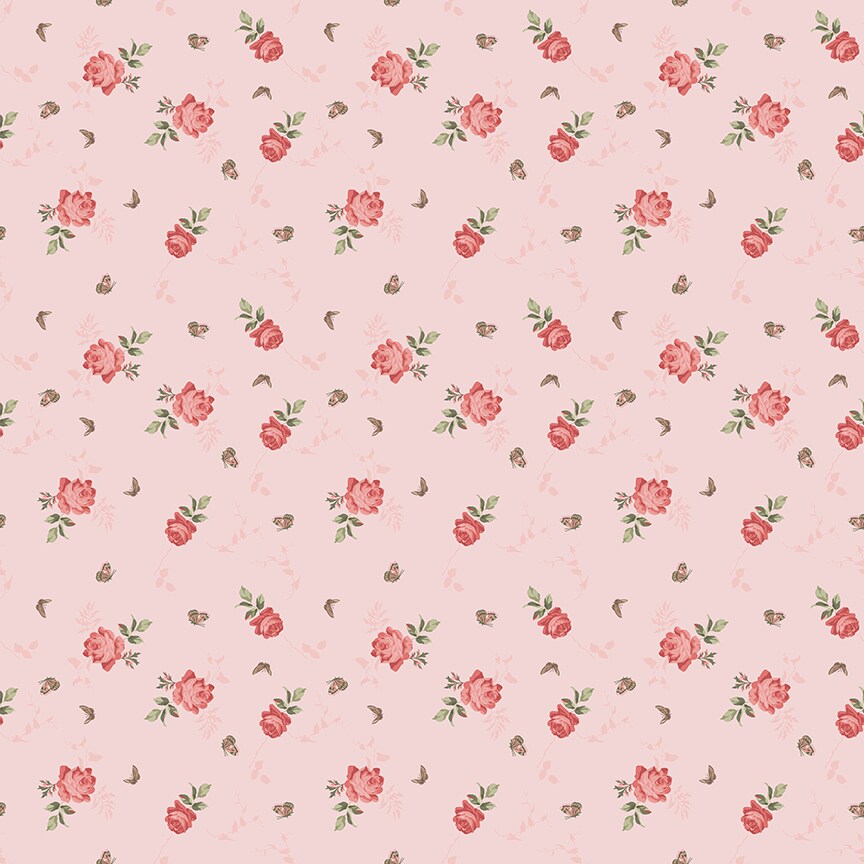 Roses in Pink (c16124-pink) | Anne of Green Gables | Riley Blake Designs | Riley Blake