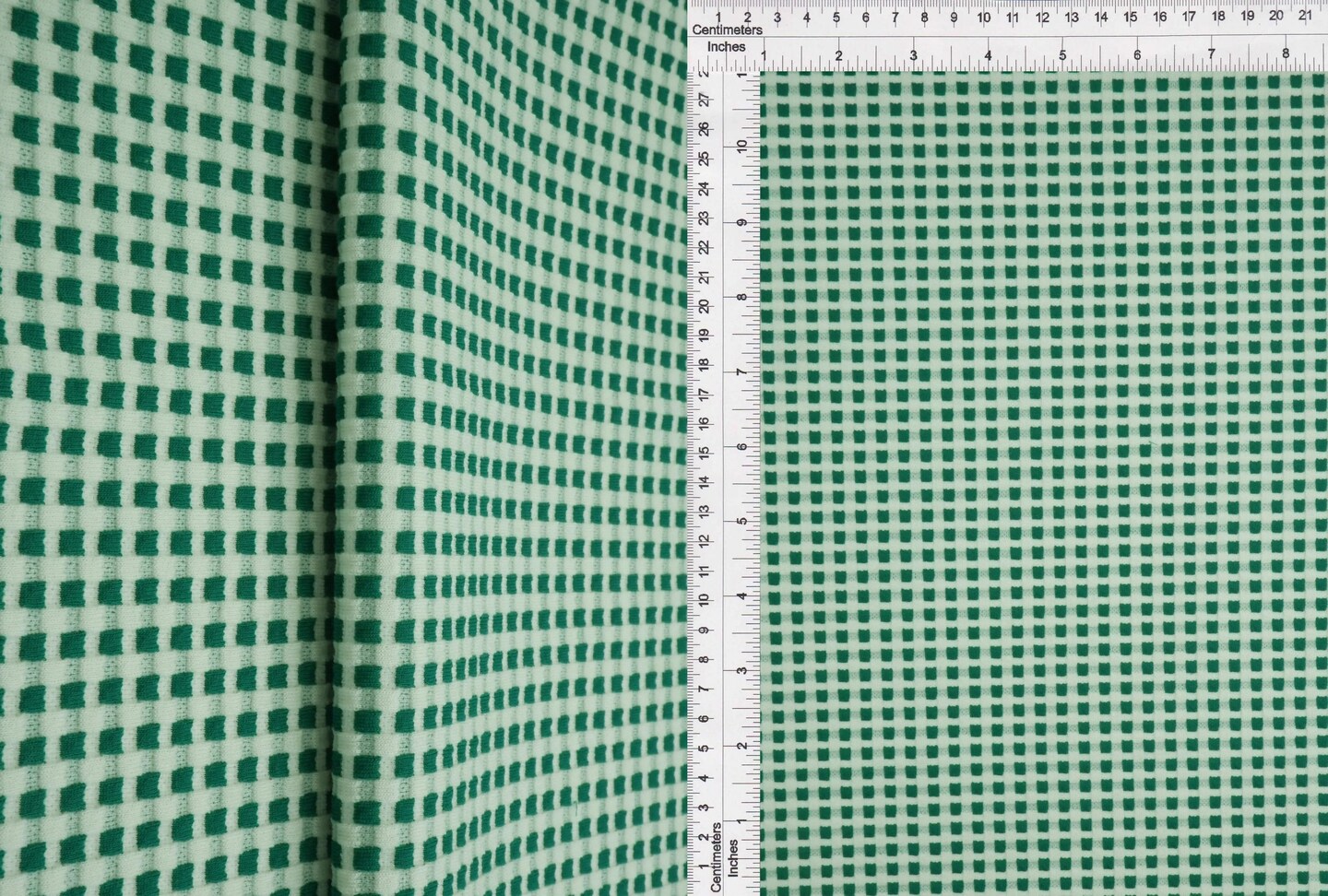 1 Yard Plaid Checkered Jacquard Liverpool Knit Fabric 60/62 Inch Wide