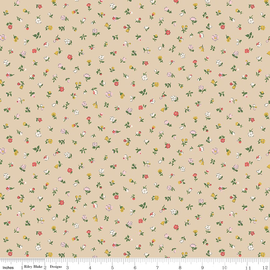 Newland Sprigs in C (01667415c) | Liberty Flower Shop | Liberty Fabrics | Riley Blake