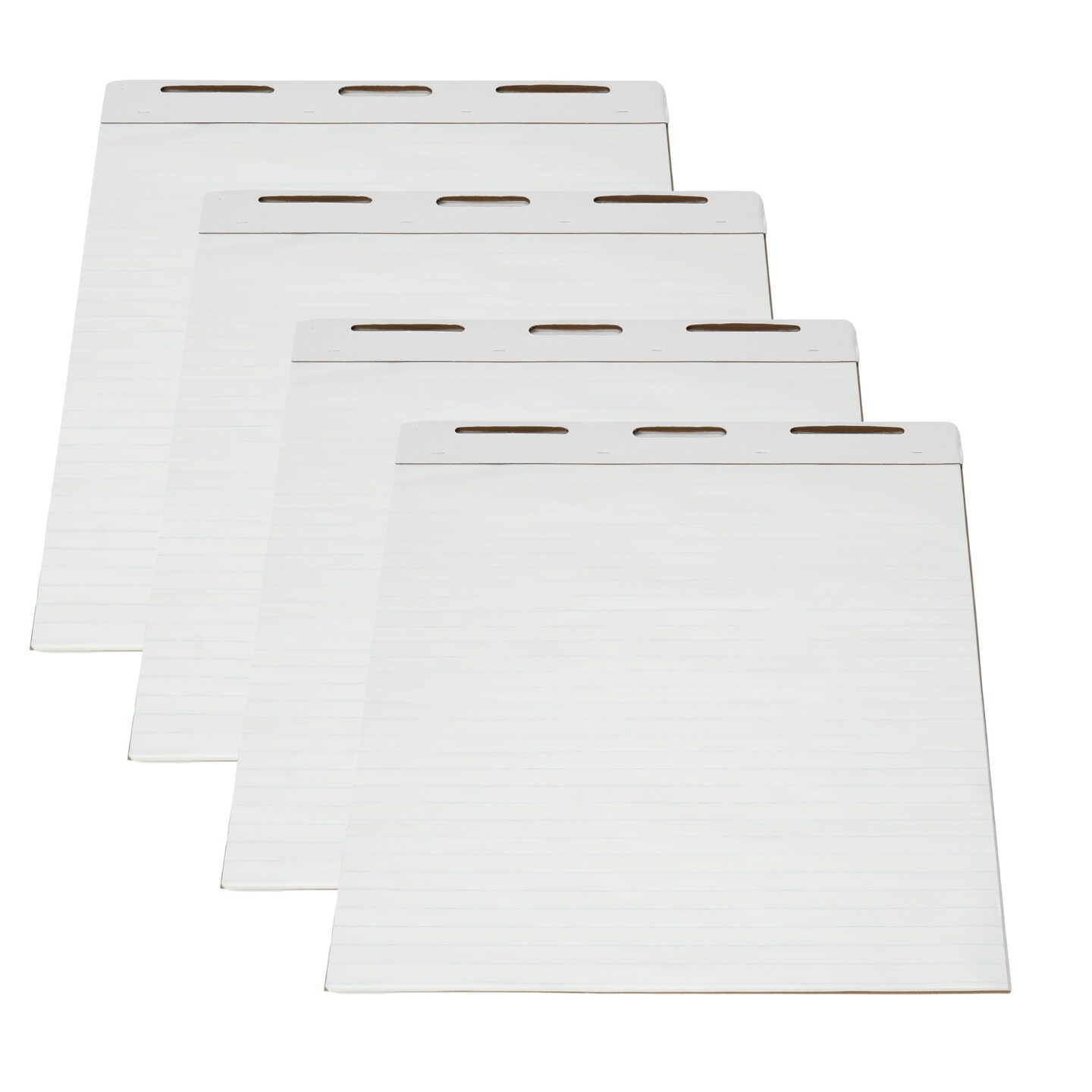 School Smart Ruled Easel Pad Paper, 34 x 27 Inches, 50 Sheets Each, Pack of 4