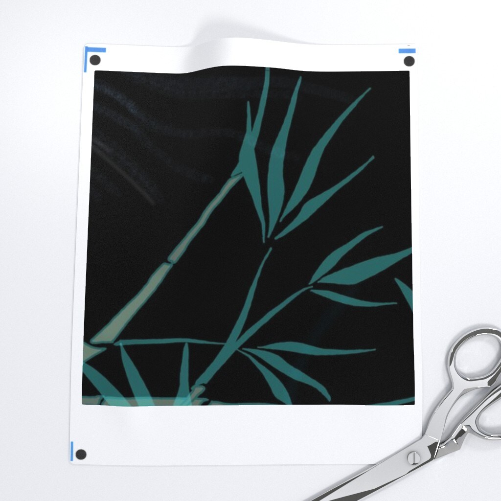Black Koi Fish Japanese Floral Large Scale Decorative Carp Chinoiserie Water Garden Custom Printed Fabric by Spoonflower Various Fabrics by the Yard or Fat Quarter