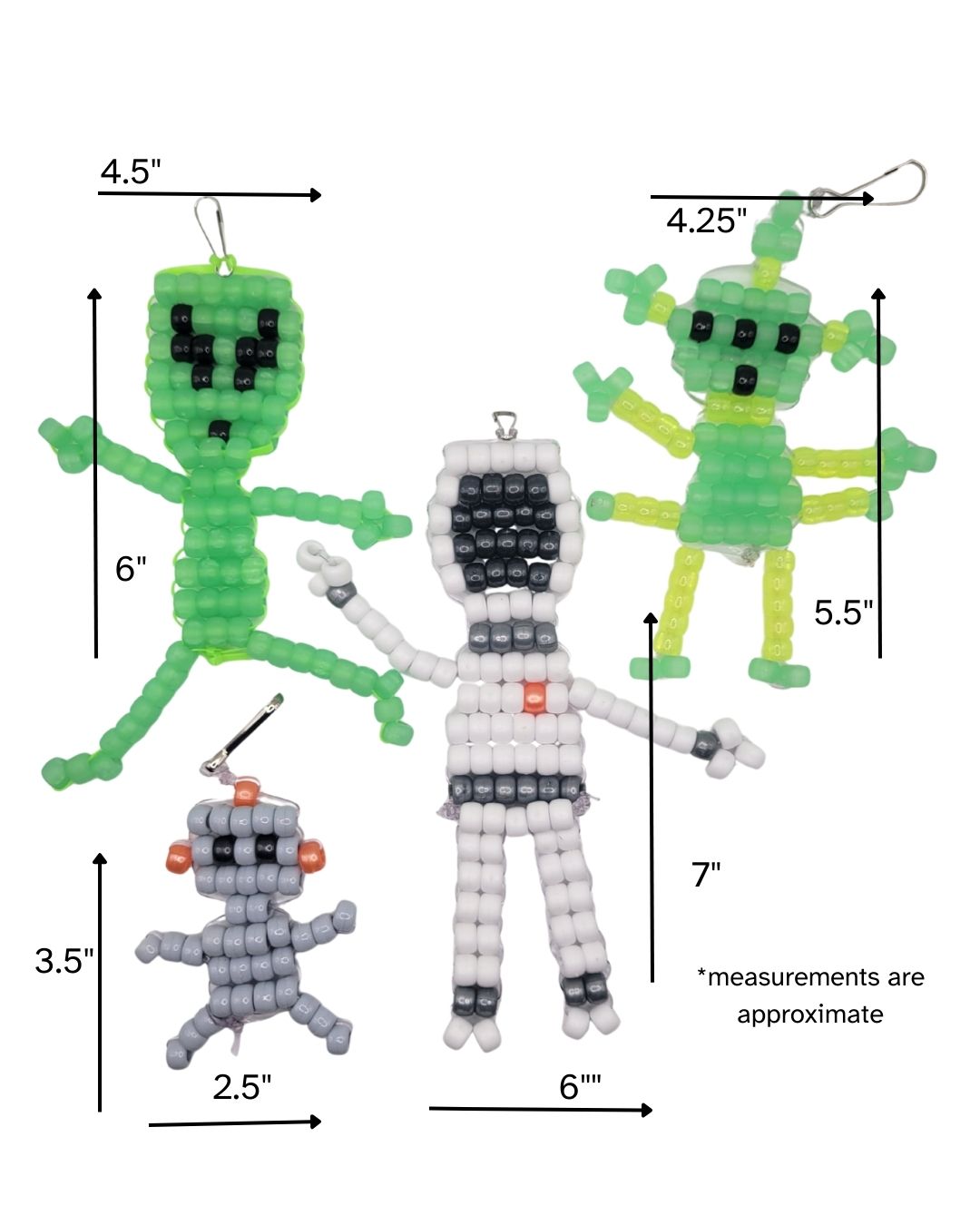 Ink and Trinket Kids Space Bead Pet Animals, Pony Bead Crafts