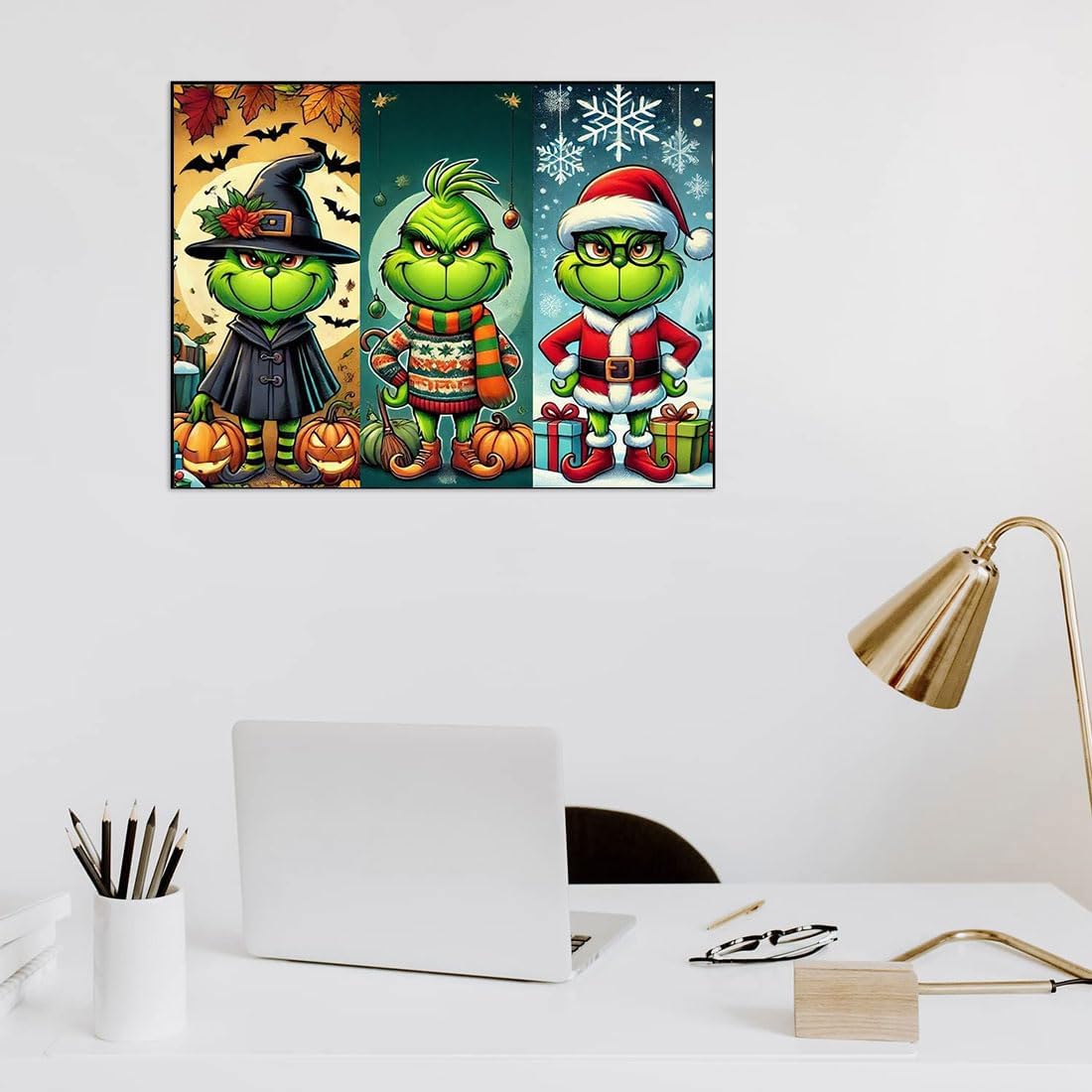 Christmas Grinch Diamond(ZL015)10 x 5 x 0.5 inches