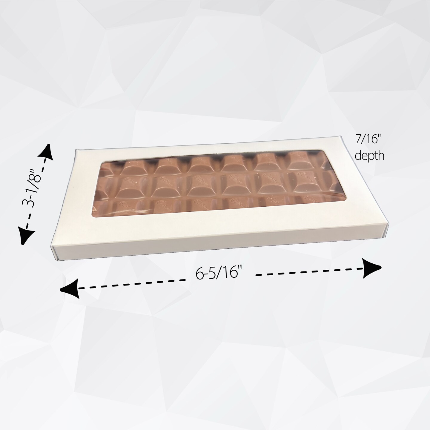 Made in USA - Empty (Fillable) Chocolate Bar Boxes - Bulk pack 250 Boxes