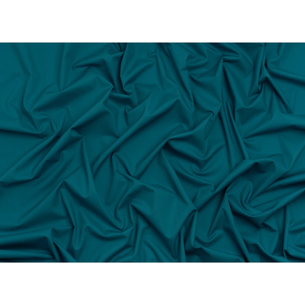 1 Yard Cerulean Blue Solid Quilting Cotton Fabric - Smooth Soft Hand and Supple Drape