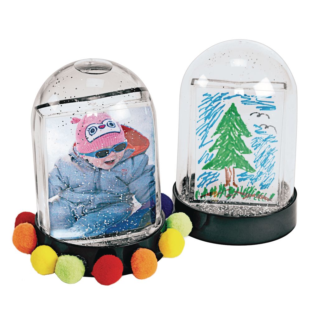 Colorations Create Your Own Snow Globes, Set of 12, Decorating Craft Project, Create Keepsake, Ideal Mothers or Fathers Day Gift, Birthday or Holiday, Personalized & Create Individual Designs, Calming