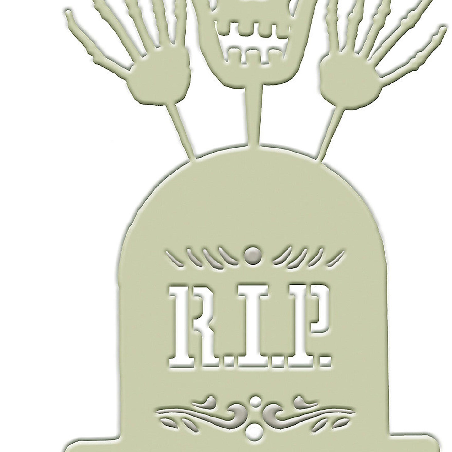 Grave Yard Set With Skull