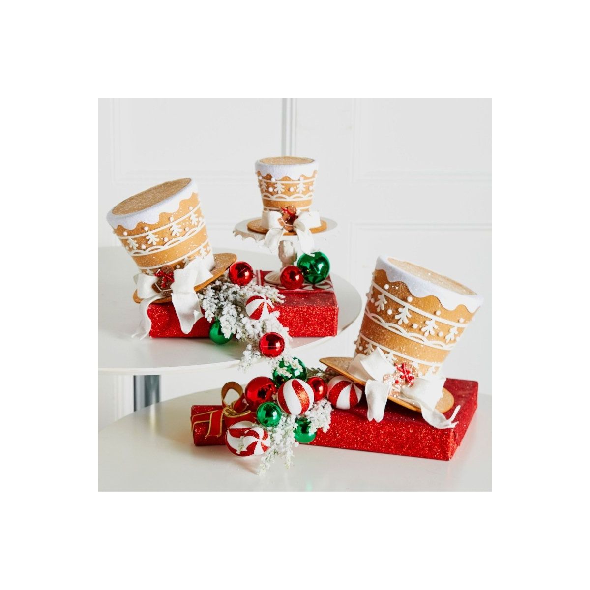11&#x22; Gingerbread Top Hat