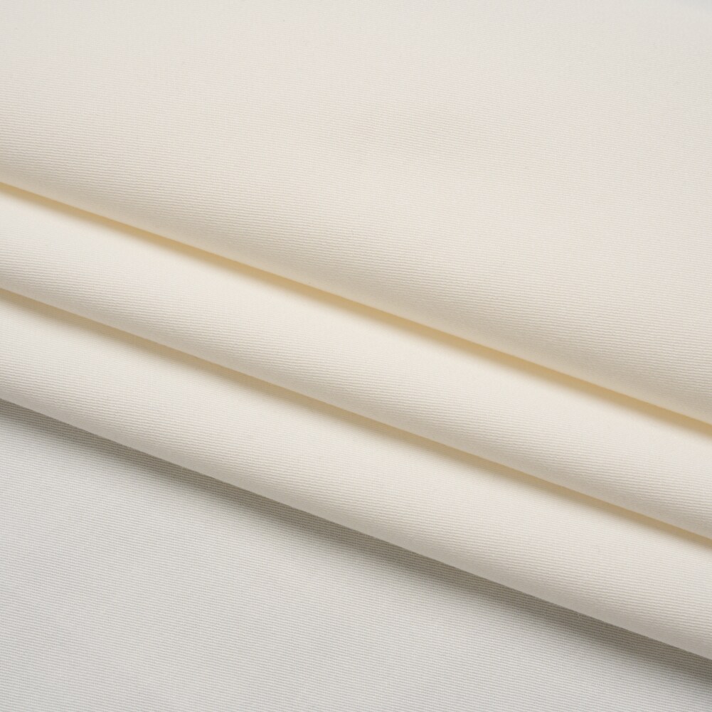 1 Yard Stretch Cotton and Tencel Twill Off White Deadstock Fabric