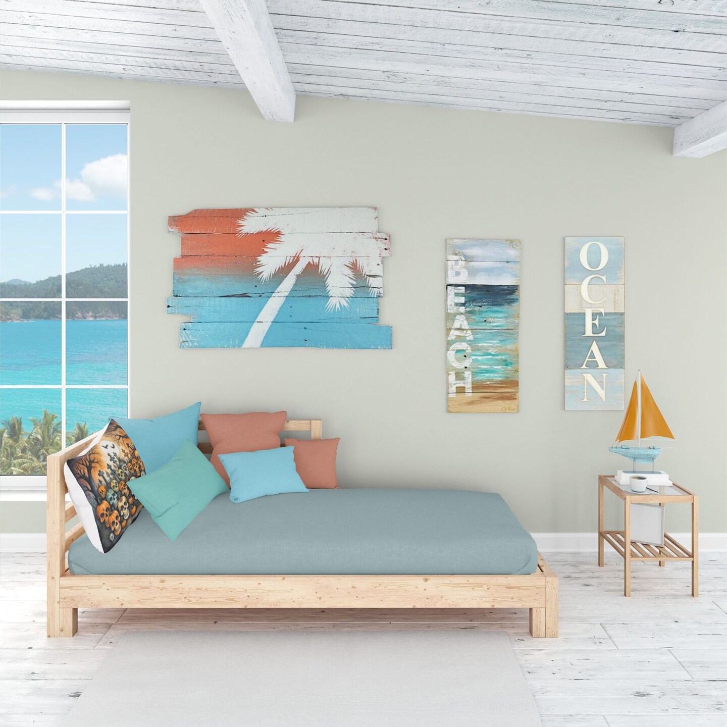 Calaveras Standard Sugar Skulls Pillowcase Halloween 30 x 20.5 Inches