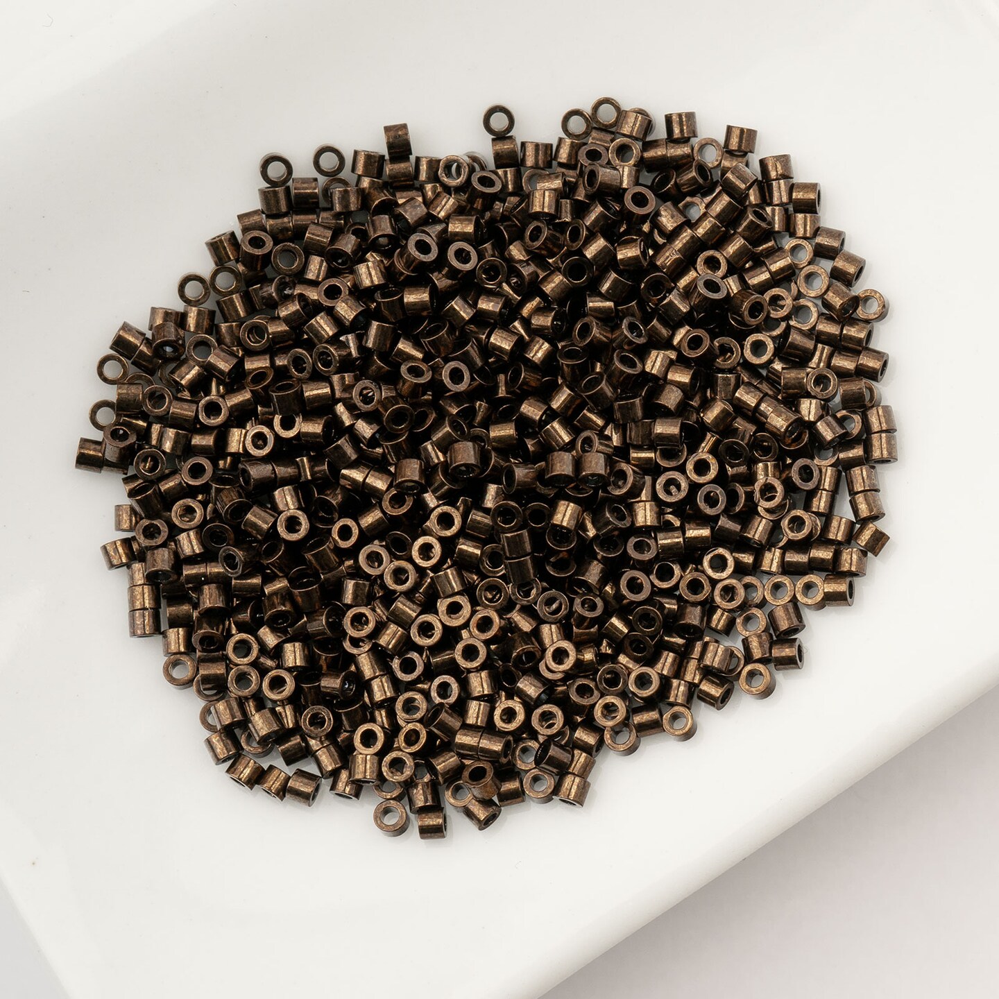 John Bead Metallic Finish Cylin Beads 11/0 Glass Cylindrical Seed Beads, 25g